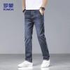 ROMON Men's 882 Loose Straight-Leg Stretch Jeans
