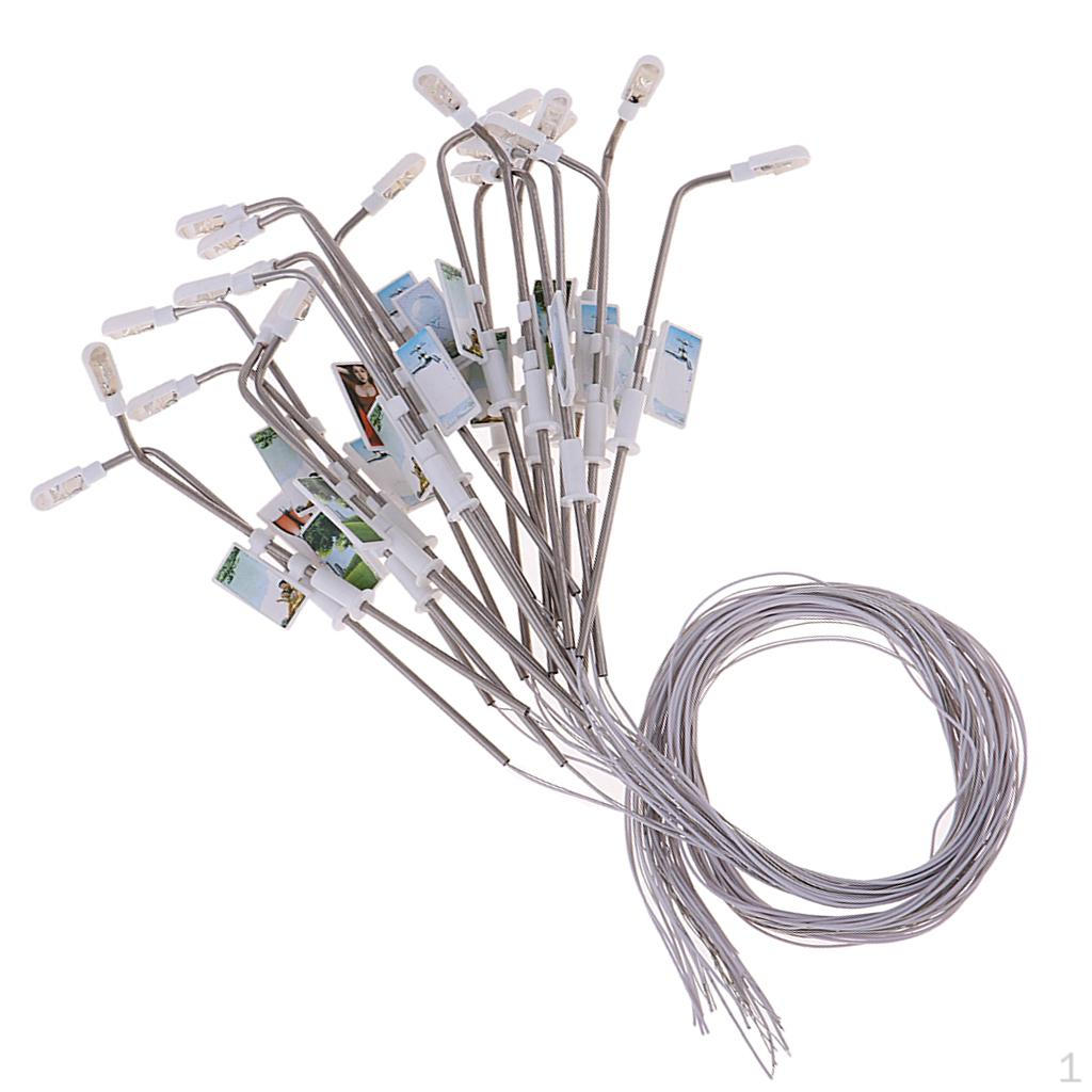 20 Pieces Model Mini Street Lights OO Scale LEDs White 1:200