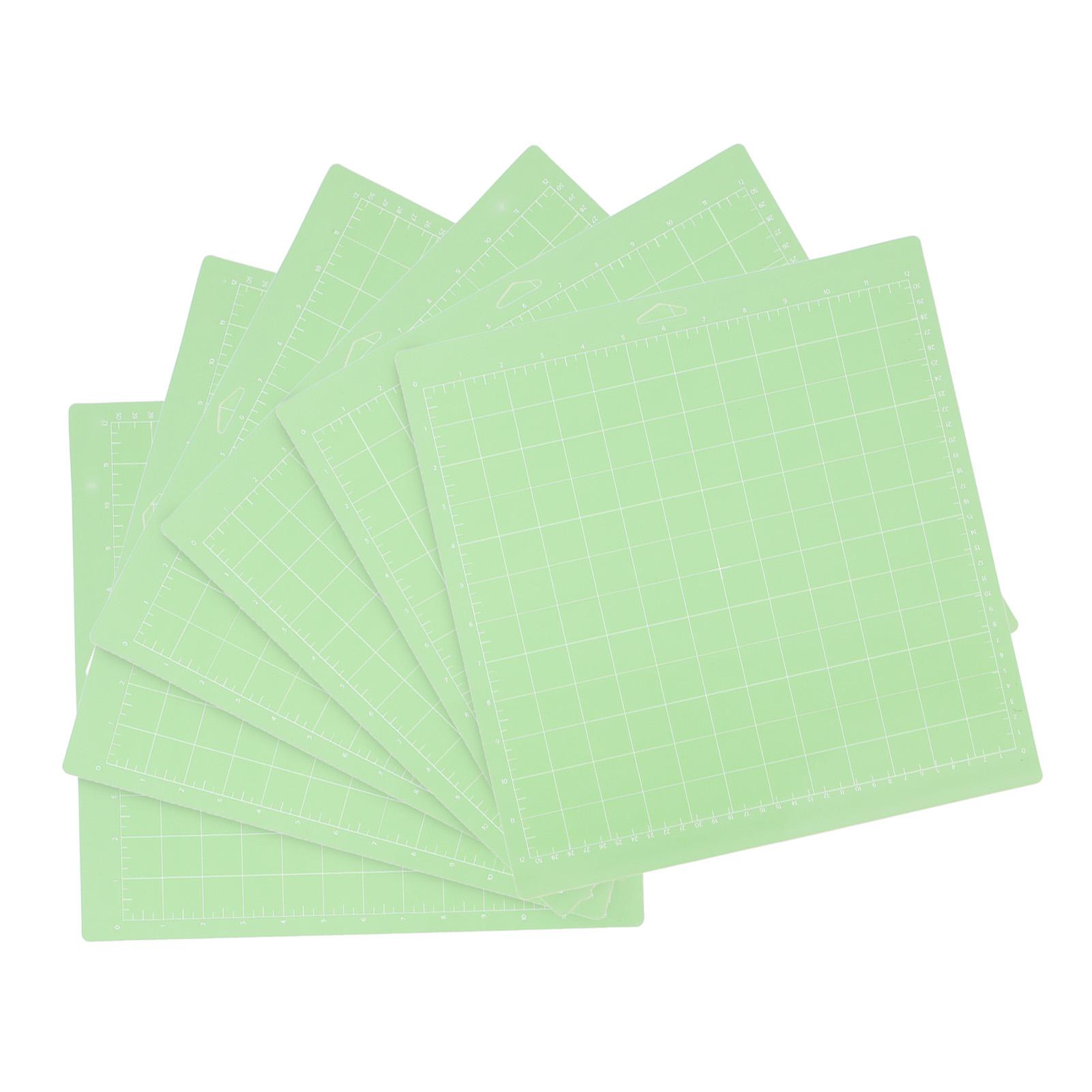 

6PCS Cutting Mat 12x12 Inch Green Gridded Craft Sewing Cutting Board for DIY Handicraft
