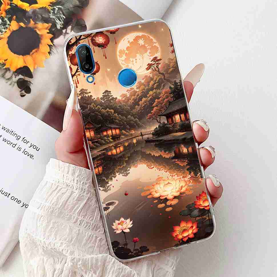 Protective Cases For Huawei P20 Lite ANE-TL00 Case New Cartoon Cat Print Silicone TPU Cover For Huawei P20 Lite ANE-LX1 Shell
