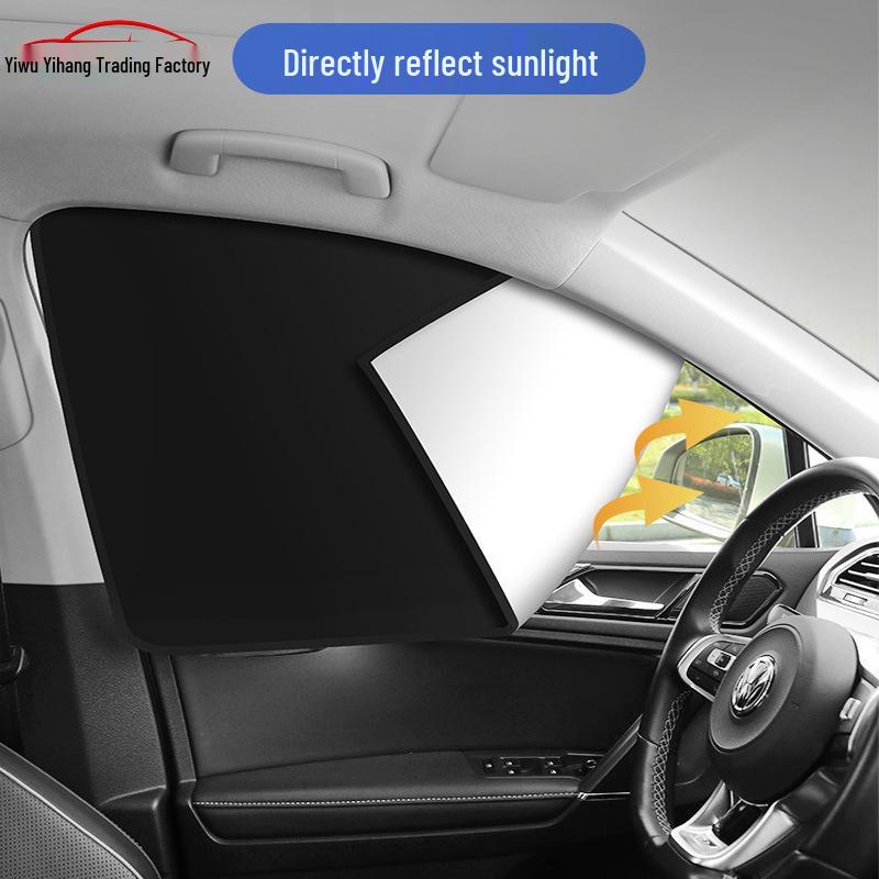 Magnetic Car Sunshade Curtain - Full Blackout & Heat Insulation Sun Blocker