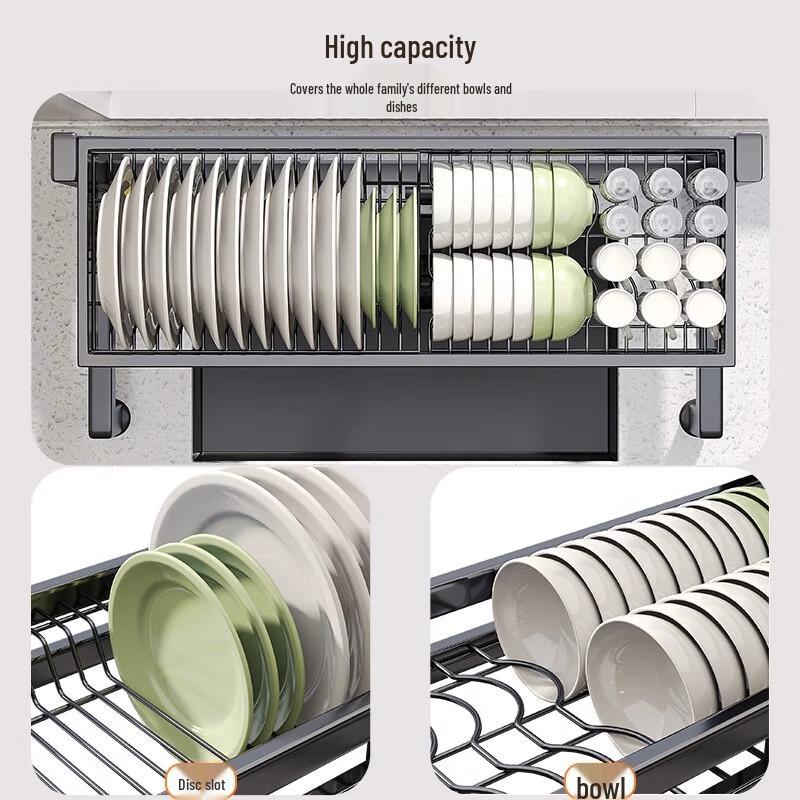Adjustable Stainless Steel Over-Sink Dish Drying Rack
