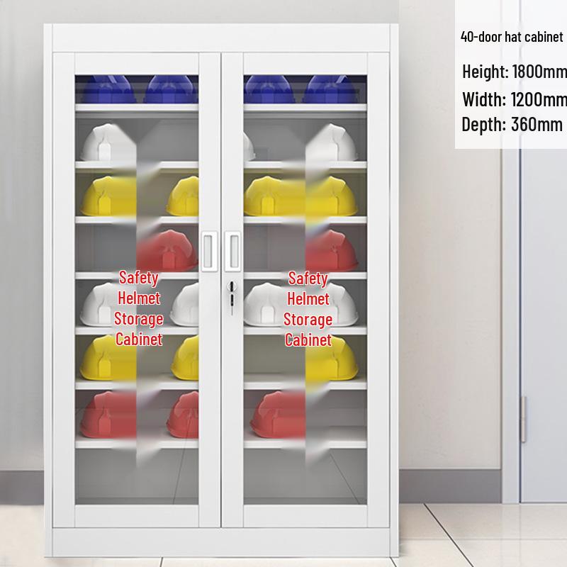 Durable Safety Helmet Storage Cabinet for Construction Sites