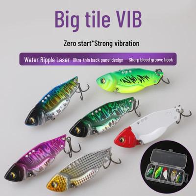 Lure Big Tile VIB Ultra-Thin Metal Plate Long Cast Fishing Lure for Bass and Sunfish