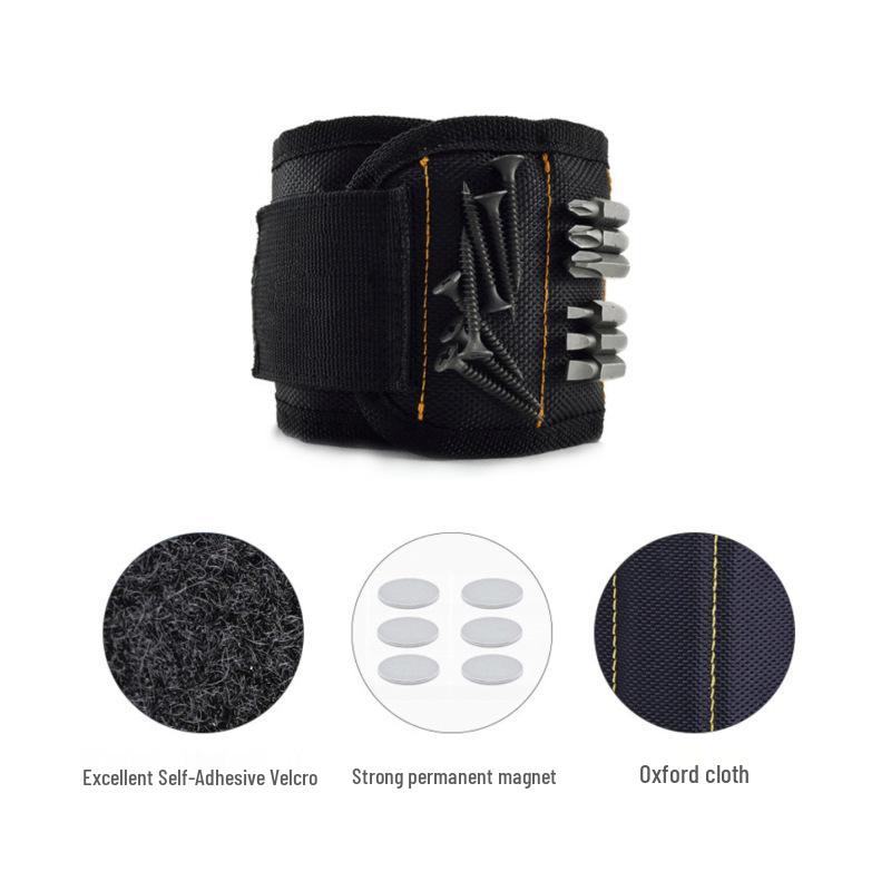 Magnetic Nail & Tool Wristband - Strong Magnetic Pickup Wrist Storage Tool