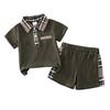 Fashion Casual Summer 2PCS Clothing for Infants and Newborn Short Sleeved Polo Shirt+Shorts Summer Set for 0-2Y Toddlers to Wear