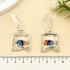 10 Goldfish Water Bag Earrings: Transparent Resin Pendant Jewelry DIY Kit