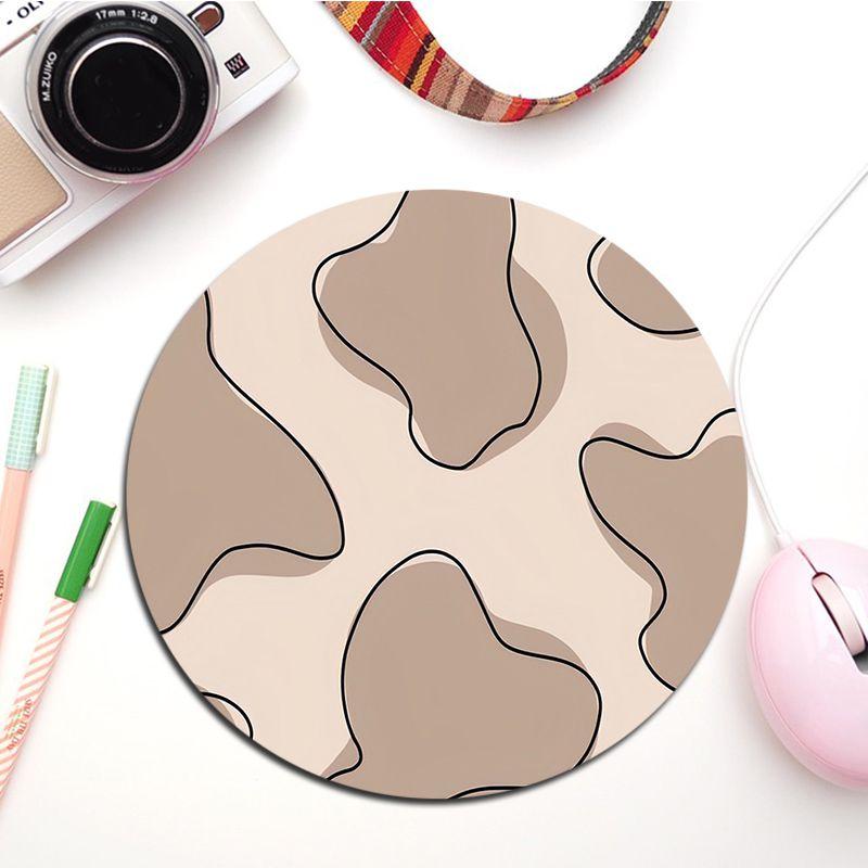 

Cow Print Rubber Small Keyboard Mat Table Mat Students Cabinet Gamer Desktop Mousepad Cup Mats For PC Mouse Carpet 20x20cm