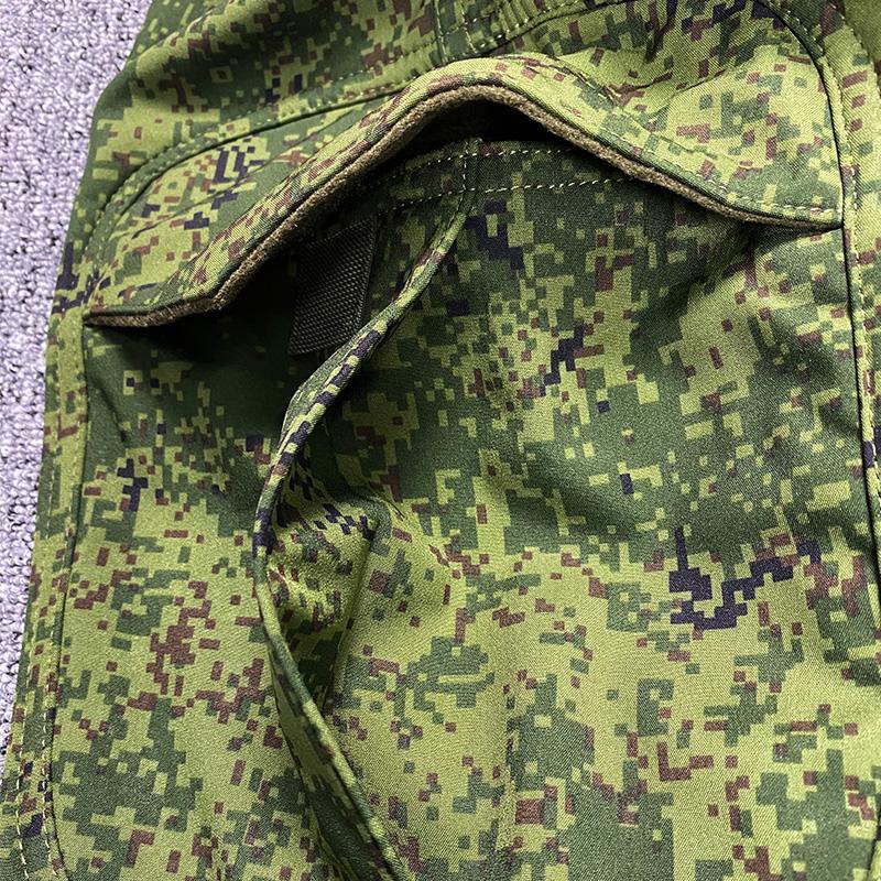 Men's Tactical Cargo Pants Camouflage Military Fleece Army Combat Trousers Waterproof Working Softshell Airsoft Korean Pants