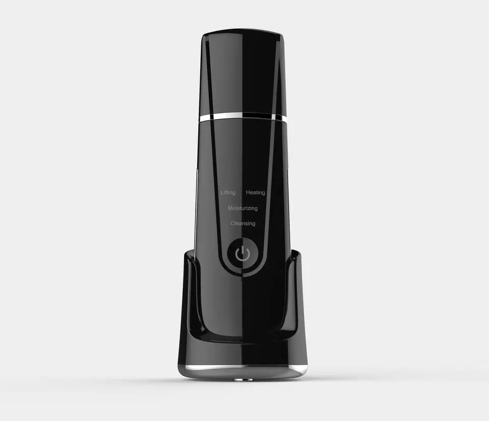 Professional Portable 240g Ultrasonic Spatula Sonic Face Cleaning Home Use Skin Scrubber Nose Head Peeling Dead Skin Removal USB rechargeable чёрный