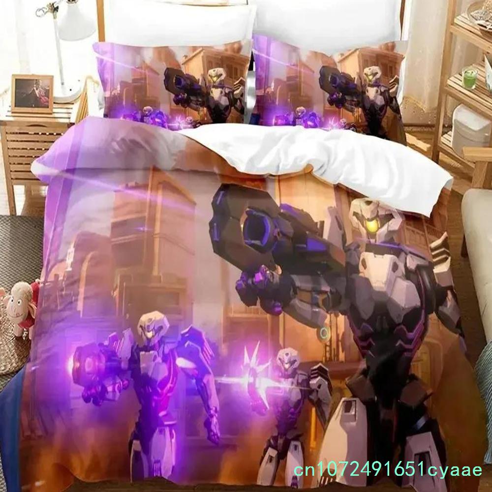 Game Overwatchs Bedding Set Boys Girls Twin Queen Size Duvet Cover Pillowcase Bed Boys Adult Fashion Home Textileextile