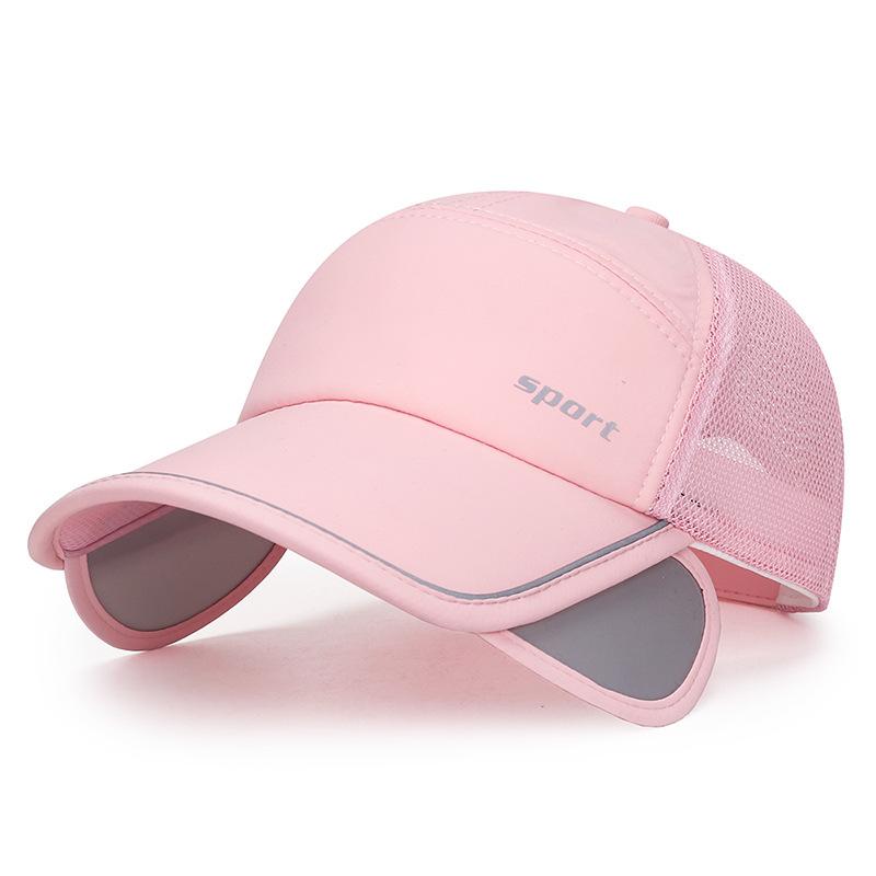 Spring and Summer Men's and Women's Sunshade Drawstring Fishing Baseball Cap Reflective Printed Cap