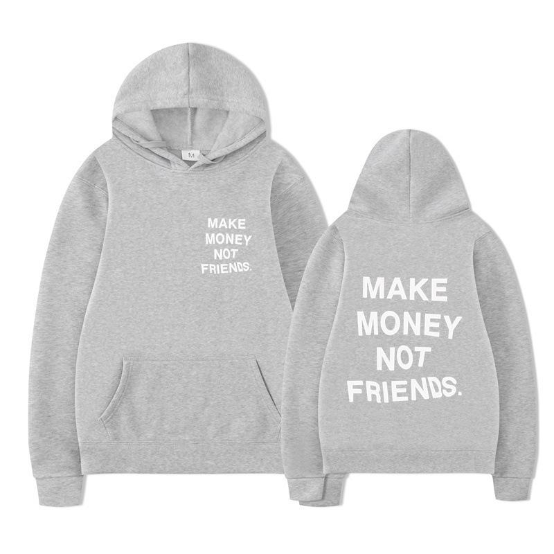 Autumn Men'S Wear Make Money Not Friends Printed Sweater, Hoodie Men