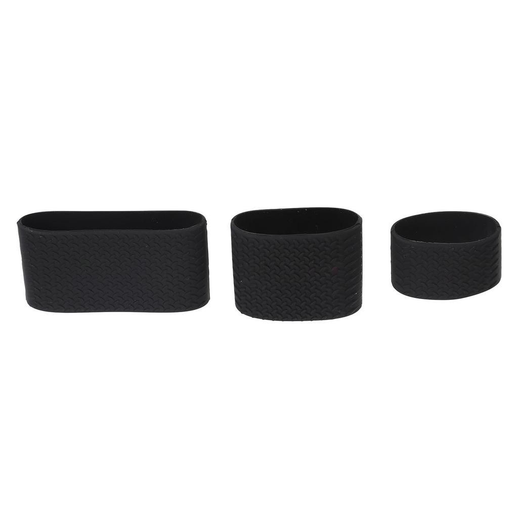 3pcs Clipper Bands Heat Resistant Anti Slip Silicone Clipper Elastic Bands for Barber Shop