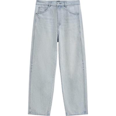 Men's Cotton Lyocell Blend Loose Wide-Leg Jeans