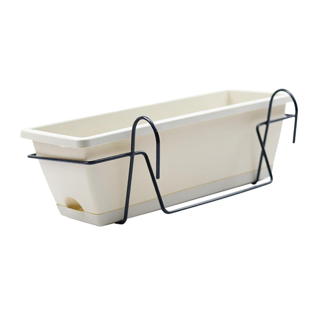 Hanging Planter for Balcony, Railing Hanging Flower Pot, Railing Fence Planter, Plant Basket for Patio Indoor Outdoor Garden