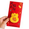 Red Envelopes with 3D Plush Doll Design Money Envelopes for Christmas Wedding Birthday Home Chinese New Year Red Packets