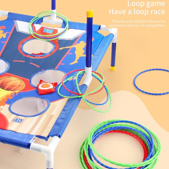 Zestaw do gry w rzut woreczkami do 6 otworów z woreczkami do