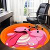 1PC Slime, Pokémon Office Round Rug, Non-slip, Soft and Durable Office Rug for Interior Decoration, Perfect for Office, Beautiful Decoration