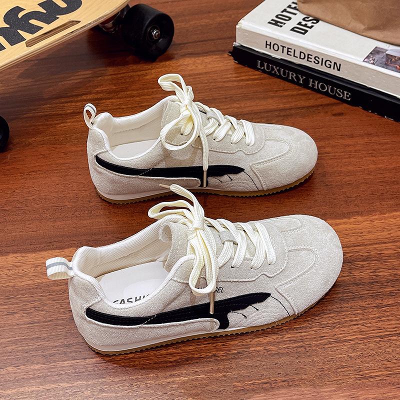 Comfortable German Training Shoes Forrest Gump Shoes Little White Shoes Women's 2025 New Korean Version Casual Board Shoes Flat Student Sports Sho