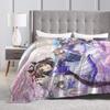 Uma Musume Pretty Derby Blanket Flannel Decoration  Multifunction Lightweight Throw Blanket for Sofa Couch Quilt
