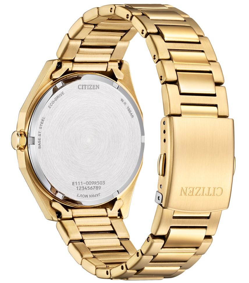 CITIZEN Eco-Drive Stainless Gold Steel Watch BM7633-81X