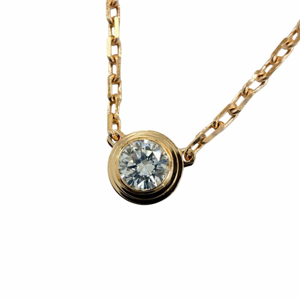 Great Cartier Necklace Damour SM Small Brilliant cut Pink gold 750 Used