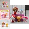 Colorful Card Captor Sakura Themed Cute Figurines Including Kt Cat And Melody Toys