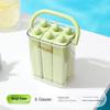 ZISIZ Silicone Long Ice Cube Mold with Lid