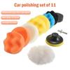 Polishing Sponge Plate Set - Imitation Plush Waxing Grinding Cleaning Wheel for Car Beauty Electric Drill
