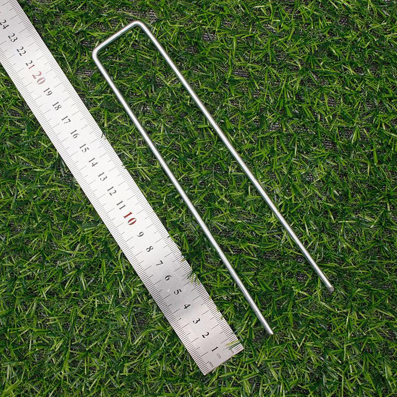 50PCS U-shaped Garden Staples Heavy-duty Fence Tubing Stakes Sod Pins Galvanized