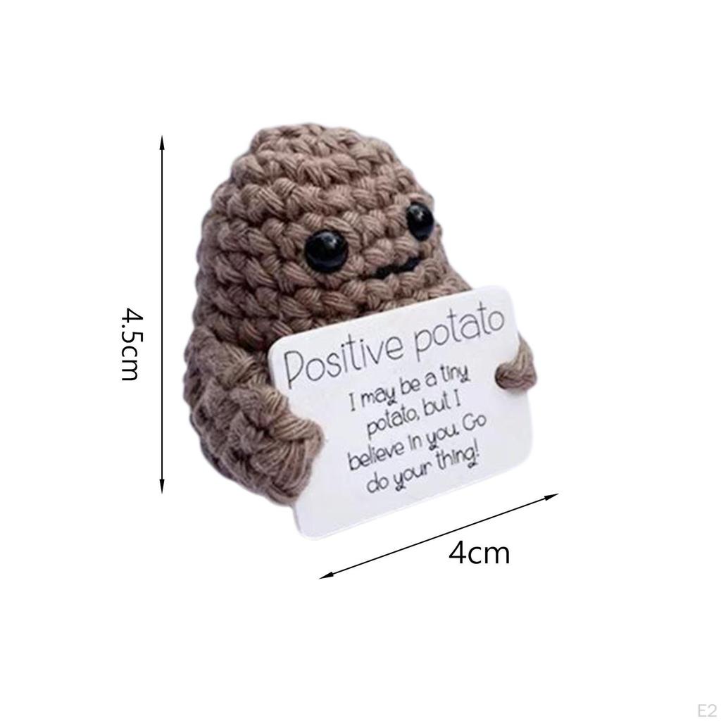 Funny Knitted Doll Novelty Potato Gift Inspired Toy for Party Bedroom Office Coffee