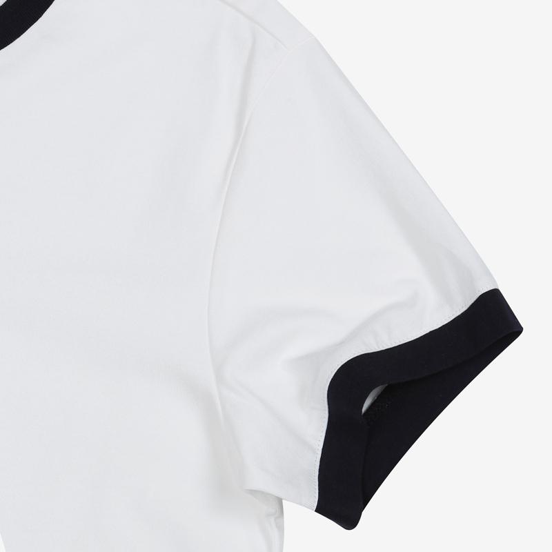 Fila Letter Logo Printed Round Neck Short Sleeve T-Shirt Women T-Shirt White FS2RSD2151F-OWH