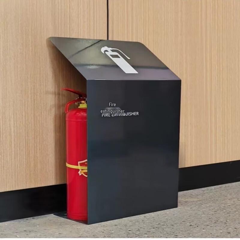 Floor-standing Fire Extinguisher Bracket with Shield