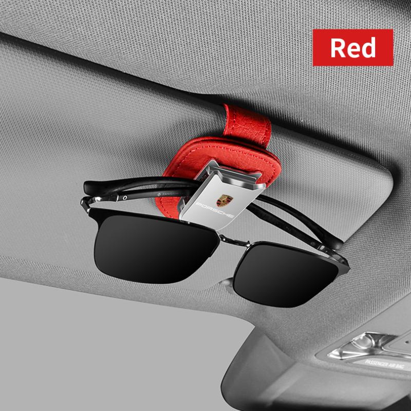 1 szt. Samochodowe okulary przeciwsłoneczne Etui do przechowywania Ochrona Osłona przeciwsłoneczna Pudełko na okulary Dla Porsche Boxster Cayenne Panamera Macan Cayman 911 918 996 917 991