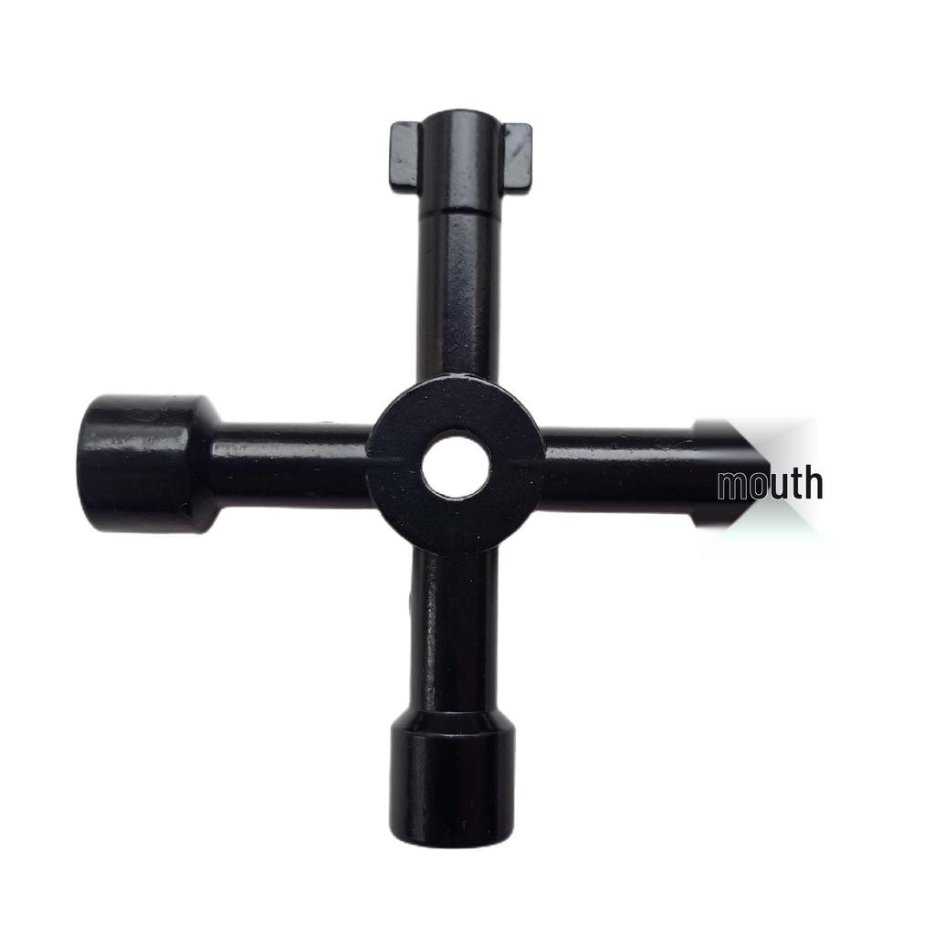 Multifunctional Silver Key Wrench for Electrical Cabinets and Valves