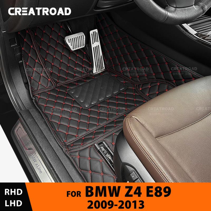 

Car floor mats for BMW Z4 E89 2009 2010 2011 2012 2013 auto foot Pads automobile carpet cover interior accessories серый
