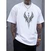 European Size Wings Print Ports and Outdoor Products, Sports Outdoor Clothing, Men's Sports Outdoor Clothing, Men's Sports Casual Shirts and Shirts