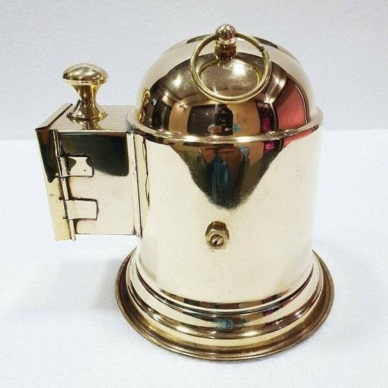 Nautische Tischuhr, Handgefertigte Schreibtischuhr im Vintage-Stil, Multifunktional