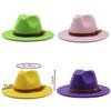 Filz-Fedora-Hut mit breiter Krempe für Sommer- und Herbst-Modebegeisterte