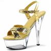 15Cm high-heeled sandals for women, water table glitter crystal shoes, sandals, shoe model