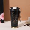 500Ml Stainless Steel Insulated Coffee Mug Portable Thermal Cup Travel Mug With Handle Women Coffee Cold&Hot Cup Vacuum Flask