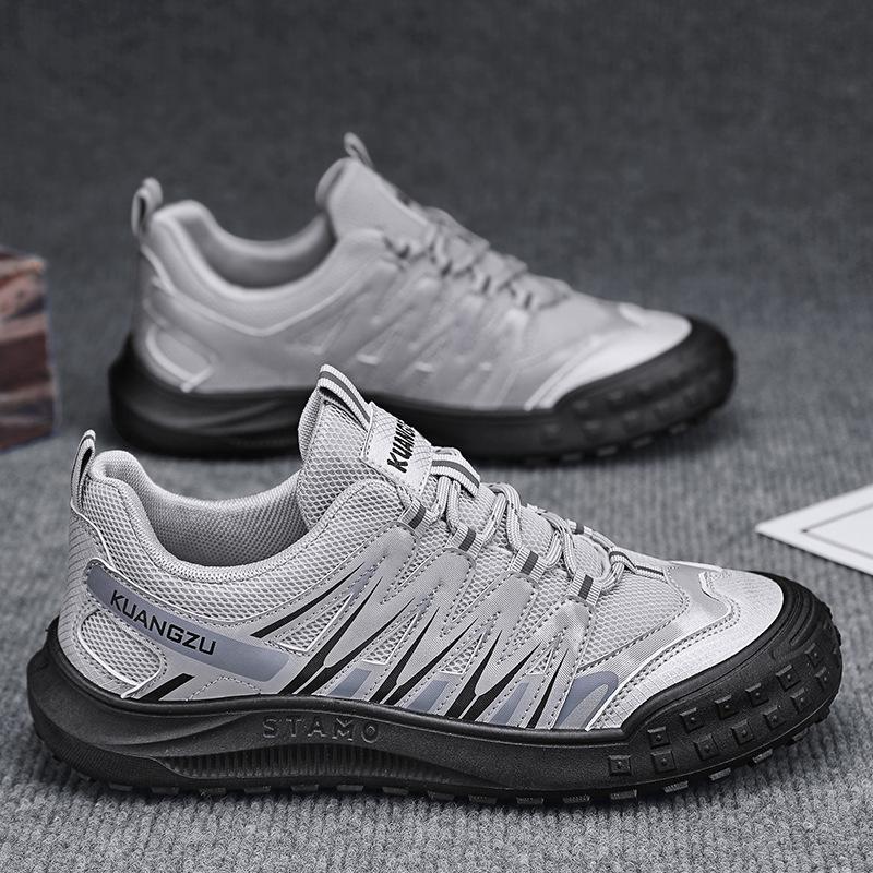 Summer New Mesh Breathable Comfortable Sports Travel Shoes Outdoor Hiking Mountaineering Site Work Labor Insurance Shoes Men's Shoes