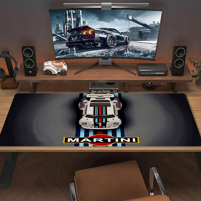 Martini Car Large Size Mouse Pad Large Gaming Table Cushion Nonslip Laptop Tablet Big Mousepad Xxl Mat Mini Pc Playmat With Lock Edge
