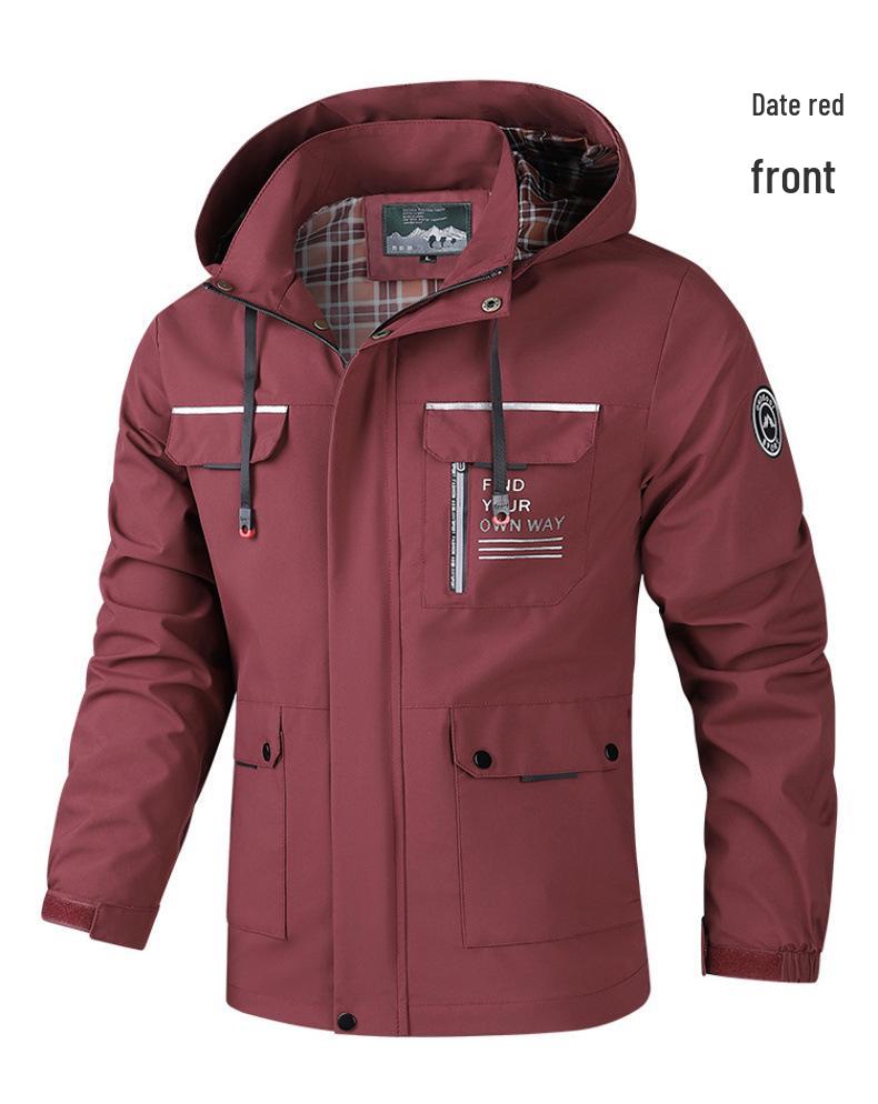 Men's Fashionable Trendy Hooded Loose Casual Outdoor Jacket