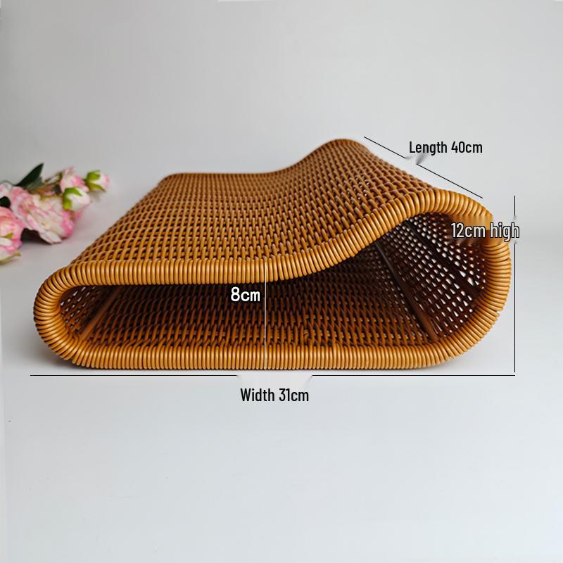 Free Shipping Chinese Style Cervical Neck Support Pillow – Breathable Hand-Woven Rattan, Firm and Adjustable for Home Use