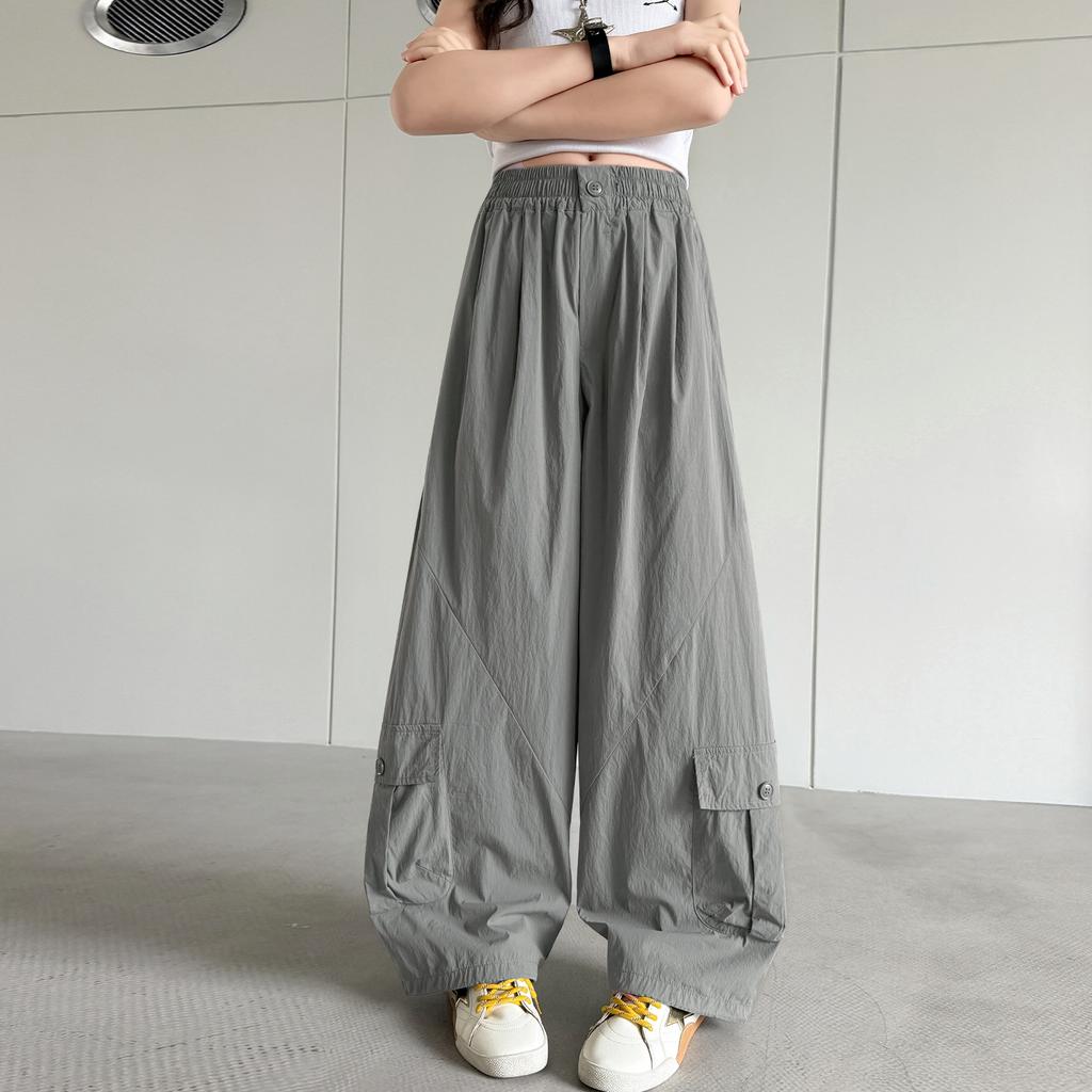 Girls' thin pants 2026 new summer casual pants, ice silk quick drying pants, children's girls' summer pants