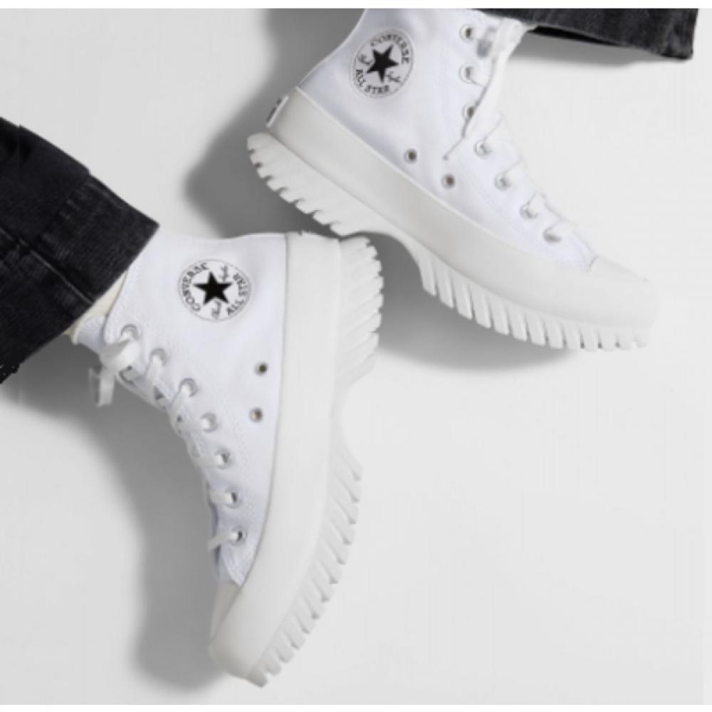 Converse Rugged High Top Canvas Sneakers White A00870c