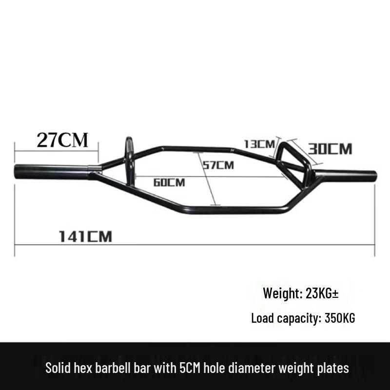 High-Strength Solid Hex Olympic Barbell