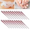 20pcs Nail Files Double Sided 180 / 240 Grit Washable Reusable Manicure Tools for Nail Salon Pink
